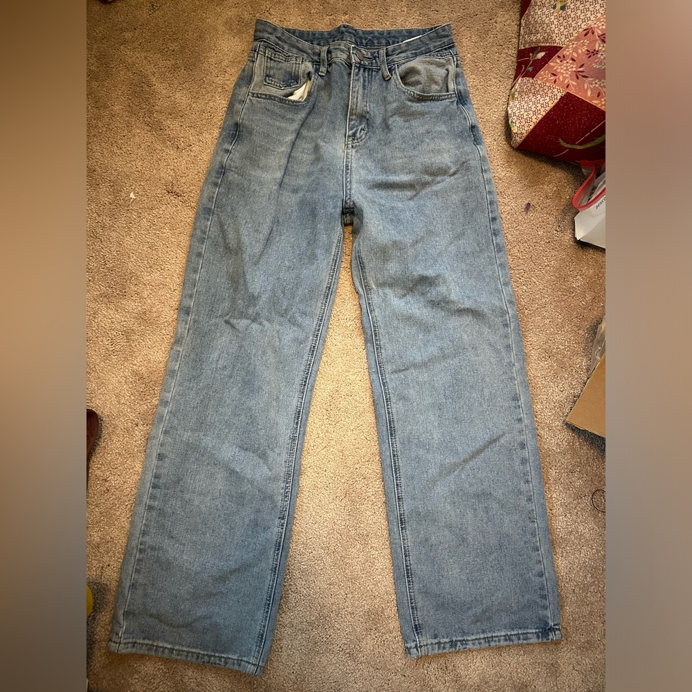 HDLTE High waisted wide leg jeans